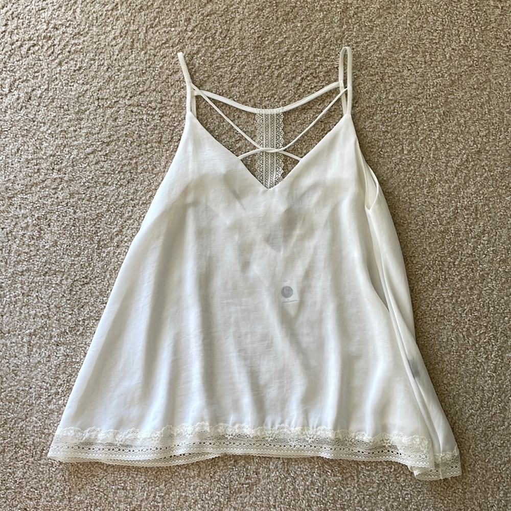 White Lace Tank Top